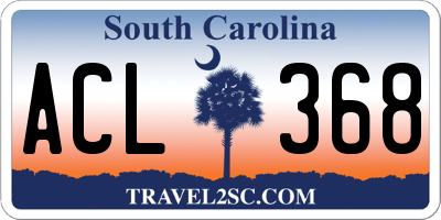 SC license plate ACL368