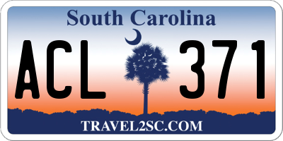 SC license plate ACL371