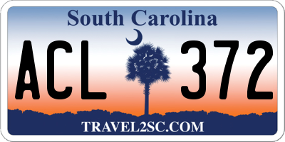 SC license plate ACL372