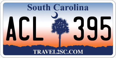 SC license plate ACL395