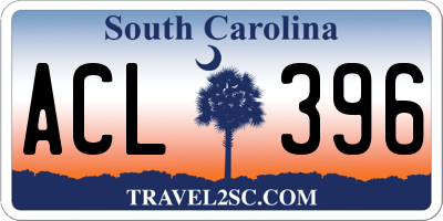 SC license plate ACL396