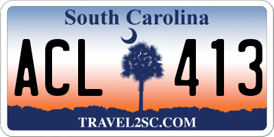 SC license plate ACL413