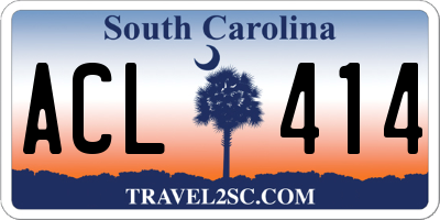 SC license plate ACL414