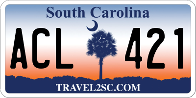 SC license plate ACL421