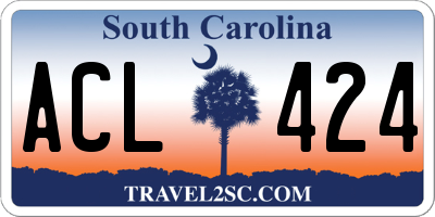 SC license plate ACL424