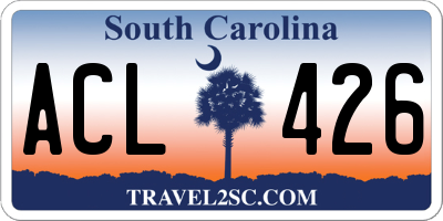 SC license plate ACL426