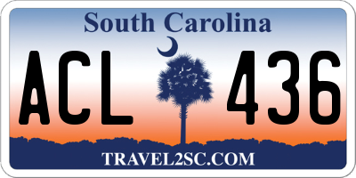SC license plate ACL436