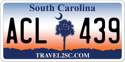 SC license plate ACL439