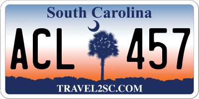 SC license plate ACL457