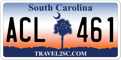 SC license plate ACL461