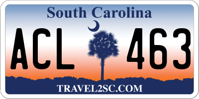 SC license plate ACL463