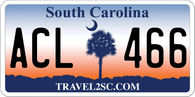 SC license plate ACL466