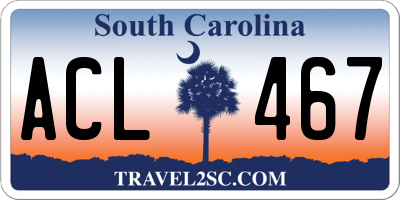 SC license plate ACL467