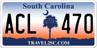 SC license plate ACL470