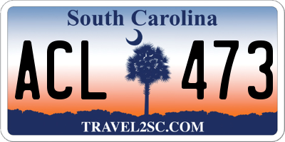 SC license plate ACL473