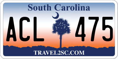 SC license plate ACL475