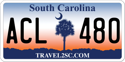 SC license plate ACL480