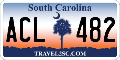 SC license plate ACL482