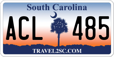 SC license plate ACL485