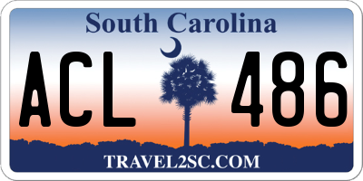 SC license plate ACL486