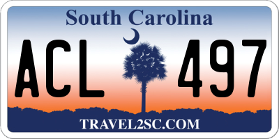 SC license plate ACL497