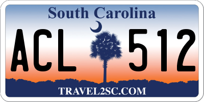 SC license plate ACL512