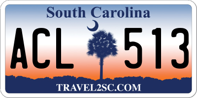 SC license plate ACL513