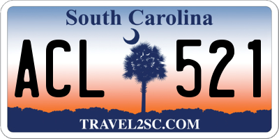 SC license plate ACL521