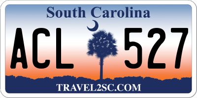 SC license plate ACL527