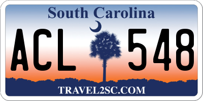 SC license plate ACL548