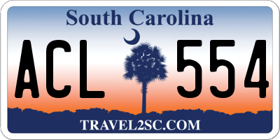 SC license plate ACL554
