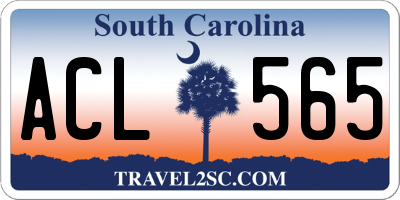 SC license plate ACL565