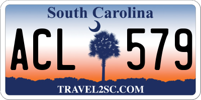 SC license plate ACL579