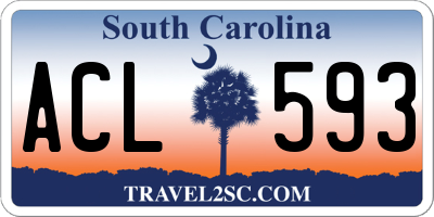 SC license plate ACL593