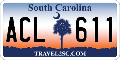 SC license plate ACL611