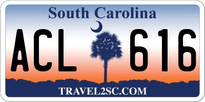 SC license plate ACL616