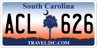 SC license plate ACL626