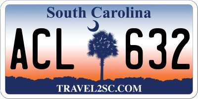 SC license plate ACL632