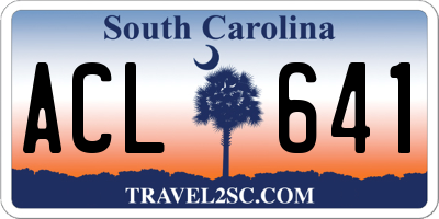 SC license plate ACL641