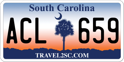 SC license plate ACL659