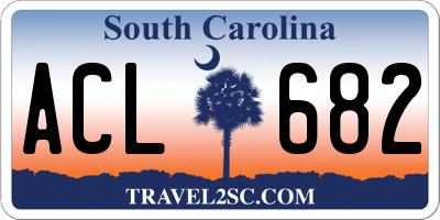 SC license plate ACL682