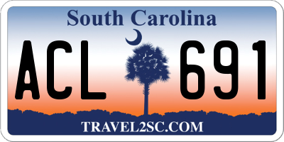 SC license plate ACL691