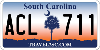 SC license plate ACL711