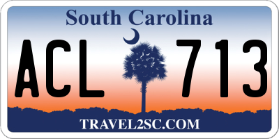 SC license plate ACL713