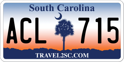 SC license plate ACL715