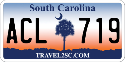 SC license plate ACL719