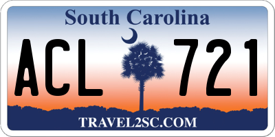SC license plate ACL721