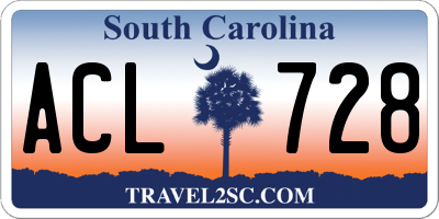 SC license plate ACL728