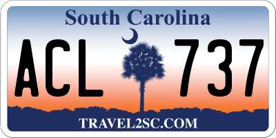 SC license plate ACL737