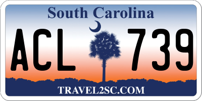 SC license plate ACL739